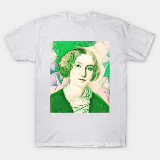 George Eliot Green Portrait | George Eliot Artwork 8 T-Shirt